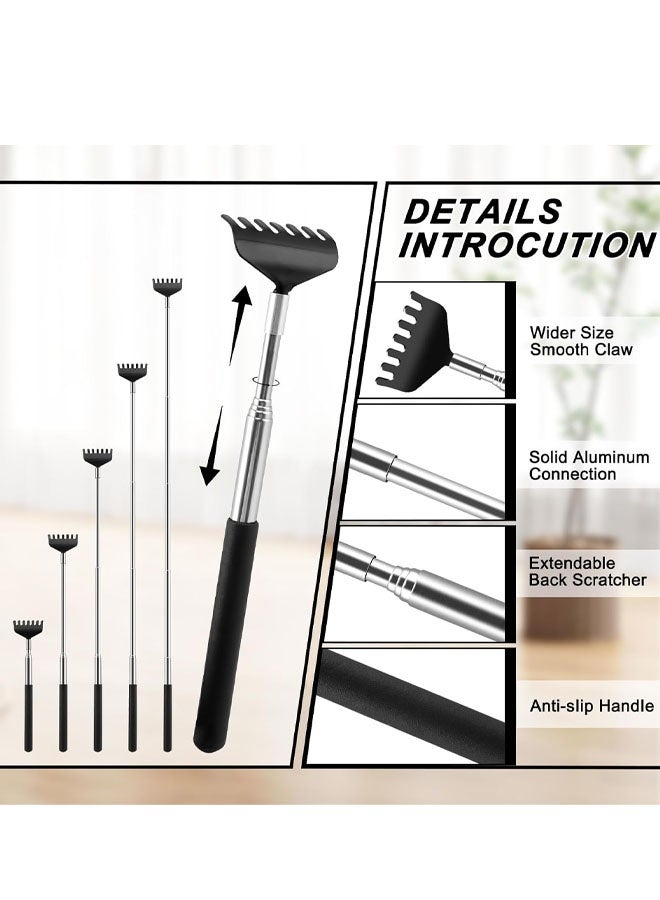 2Pack Back Scratcher for Men Women, Stocking Stuffers White Elephant Gifts for Adults, Game Prizes for Adults, Extendable Bulk Back Massager Tool for Thanksgiving Birthday Idea Gifts - Image 2